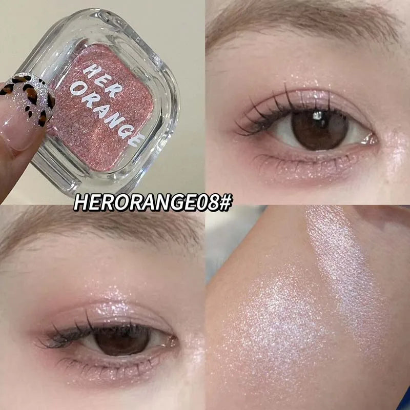 Palette fards à paupières monochrome – Mat, rouge vin et marron, smoky, nacré et pailleté, tons terre à faible saturation