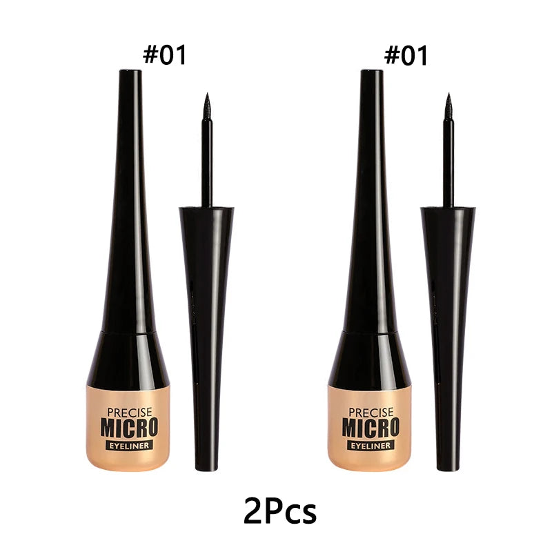 Stylo Eyeliner Waterproof à vaccage Rapide en Continu, Sans Taches, Liquide Ultra Fin, Lisse, Touche, Cosmétiques, 256