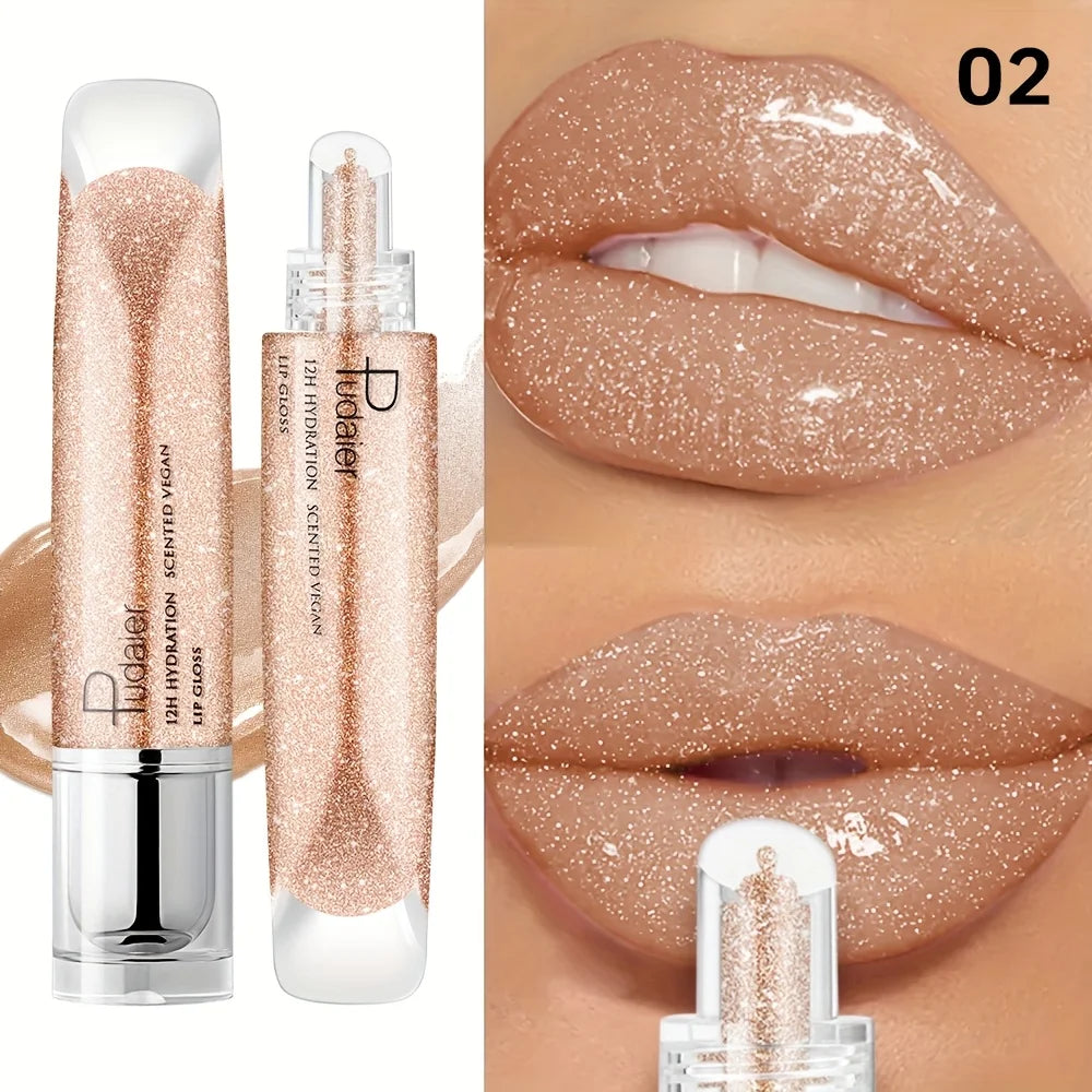 Brillant à lèvres imperméable, brillant, longue durée, humidifiant, pâte Non collante, Application et transport faciles, maquillage pour les lèvres Glamour