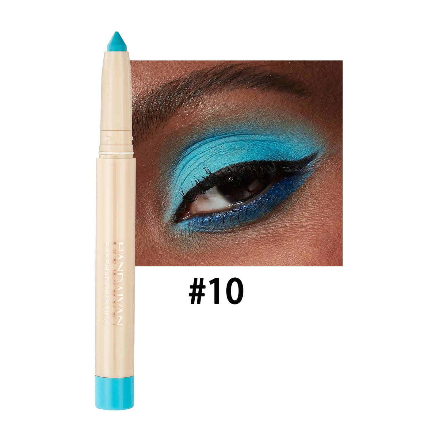 Crayon yeux dual-use – eyeliner et fard à paupières, mat, naturel, adapté pour maquillage de nuit ou clubbing, pointe ajustable