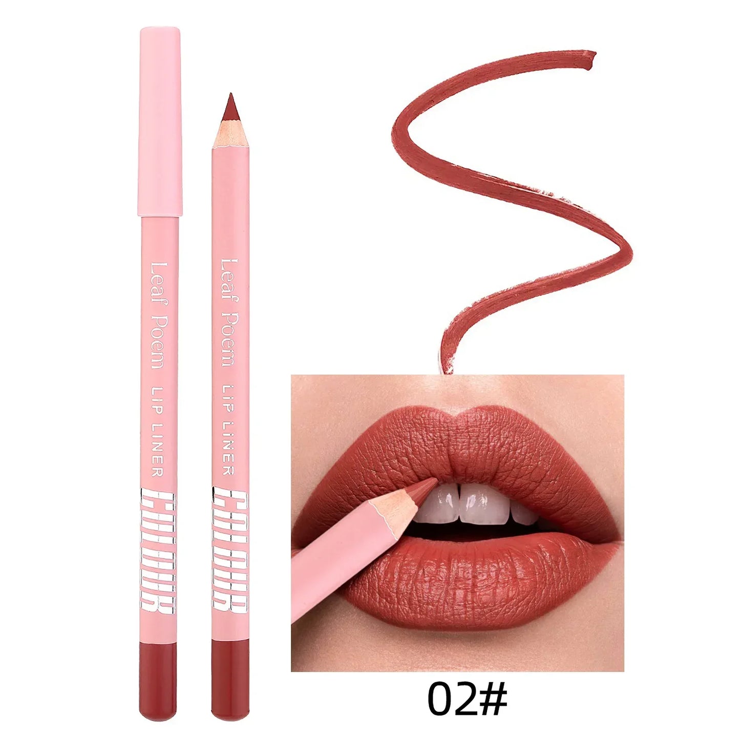 Set Crayon et Rouge à Lèvres – Mat Velours, Contour des Lèvres, Rouge Sexy, Longue Tenue, Maquillage des Lèvres