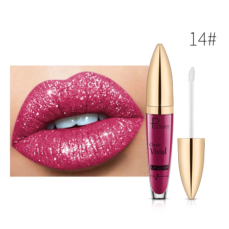 Set 18 Couleurs Gloss à Lèvres Brillant – Rouge à Lèvres Liquide Mat et Pailleté, Longue Tenue, Waterproof, Maquillage des Lèvres