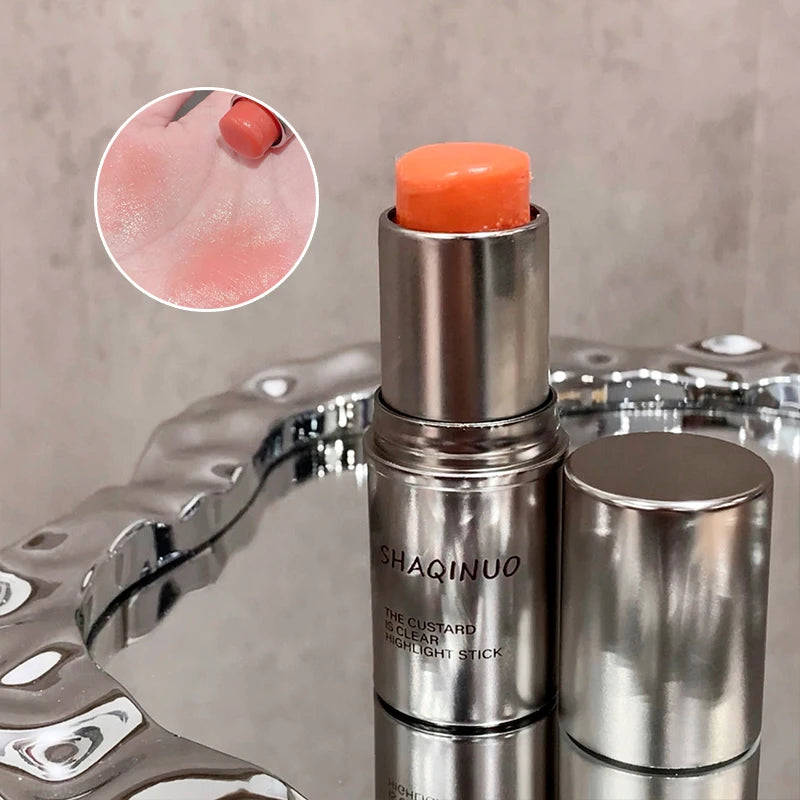 Stick Blush— Texture Crème Hydratante et Brillante, Maquillage Coréen, Effet Lumineux et Naturel pour les Joues