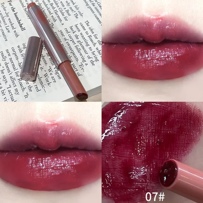 Rouge à Lèvres Gelée Fraise – Hydratant, Gloss Transparent, Non Collant, Teinte Brillante, Maquillage Coréen