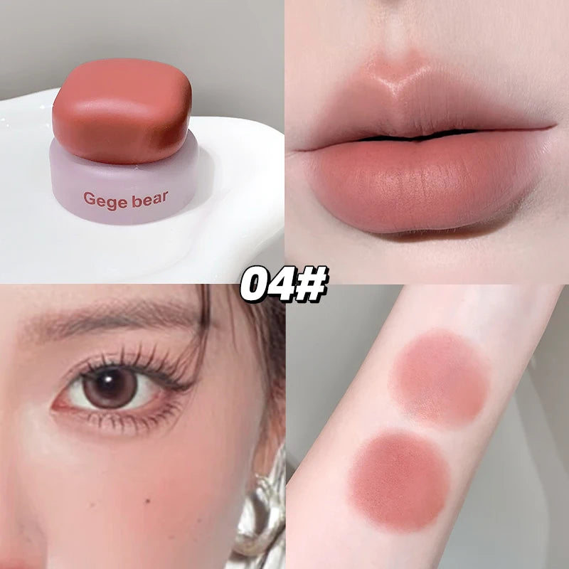 Baume mousse lèvres et joues – Blush et teinte à lèvres matte style coréen, polyvalent – S’accorde avec toutes les carnations