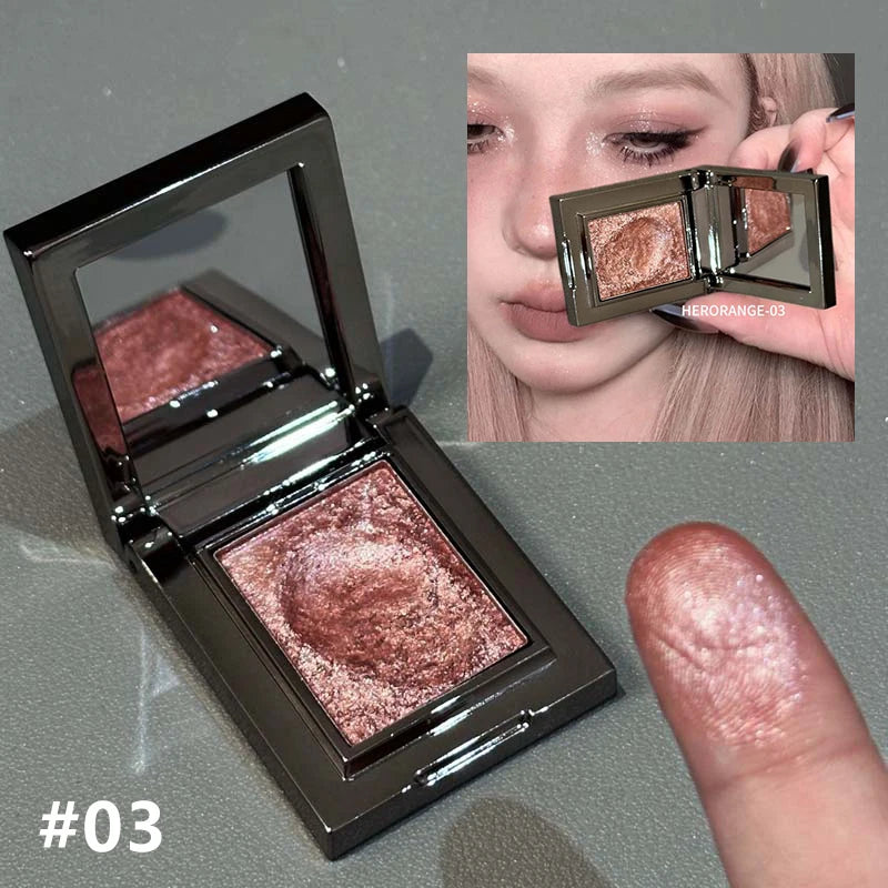 **« Palette fards à paupières caméléon vert foncé – Pailleté, facile à appliquer et illuminant »**