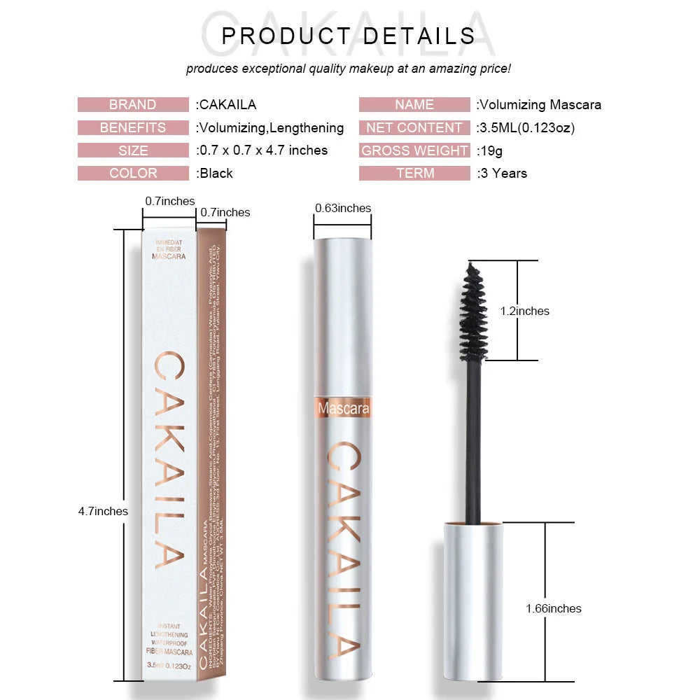 Mascara 4D Music Flower volume et courbure longue tenue waterproof cils épais et allongés