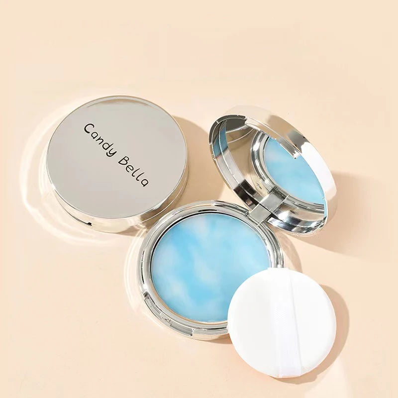 1 Poudre Bleue Ciel et Nuages, Douce pour la Peau, Naturelle pour le Visage, Longue Tenue, Poudre Sculptante Cosmétique