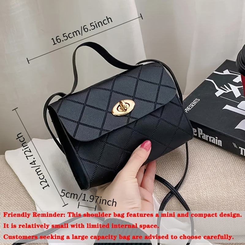 Mini Femme Couleur Unie – Sac Multiusage avec Poche Zippée pour Téléphone et Portefeuille, Cuir Synthétique Léger, Sangle Réglable, Idéal en Cadeau