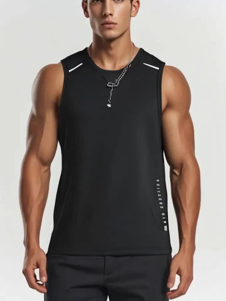 Lot de 4 Débardeurs Homme – Séchage Rapide, Léger et Respirant, Extensible, Idéal Plage, Pêche et Fitness