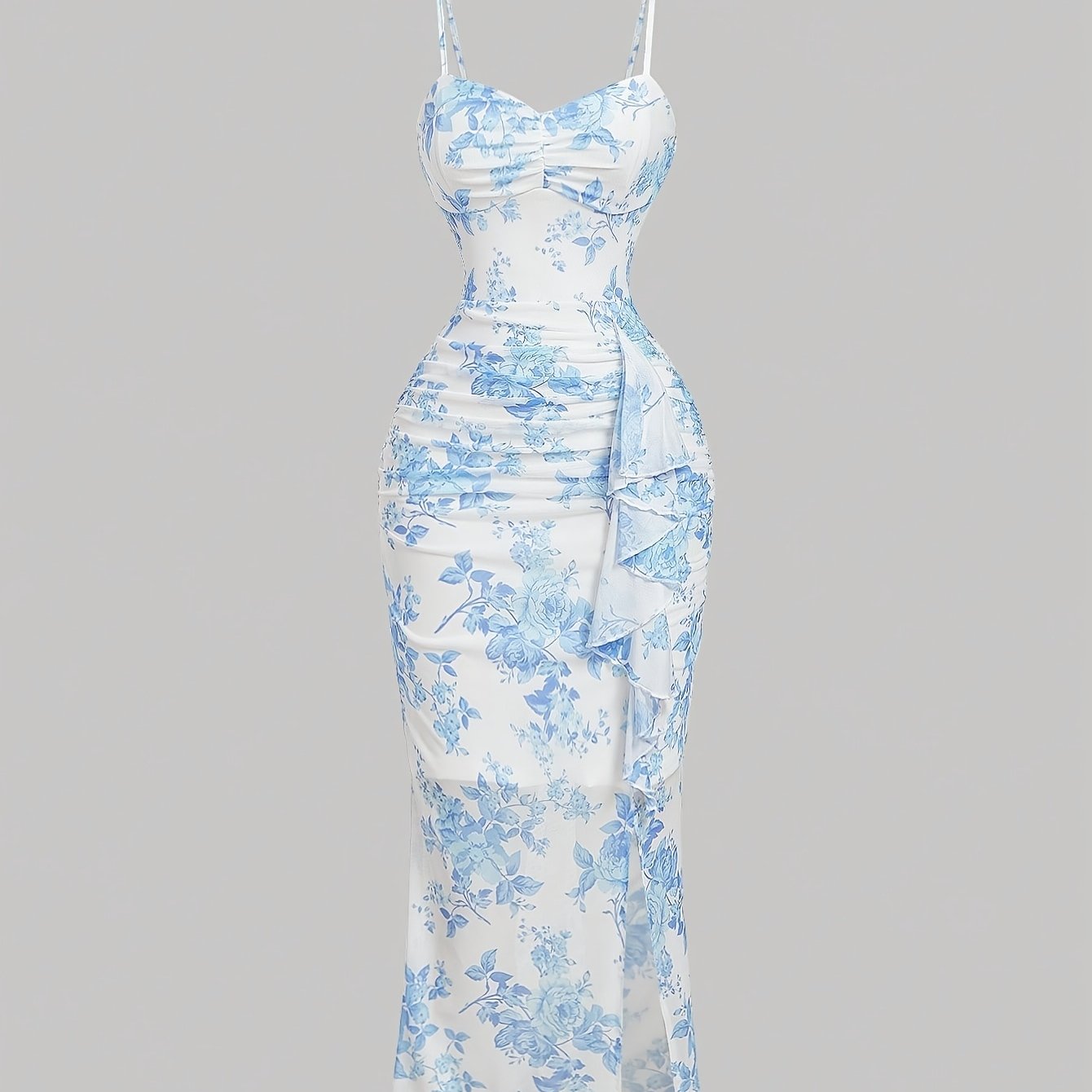 Robe à bretelles fleuries