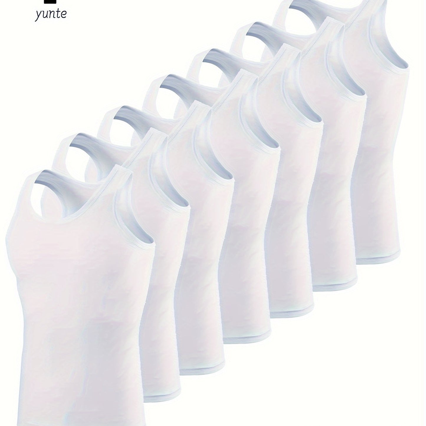 Lot de 7 Débardeurs Sport Homme – Respirants, Séchage Rapide, Sans Manches, Couleur Unie, Gym et Course