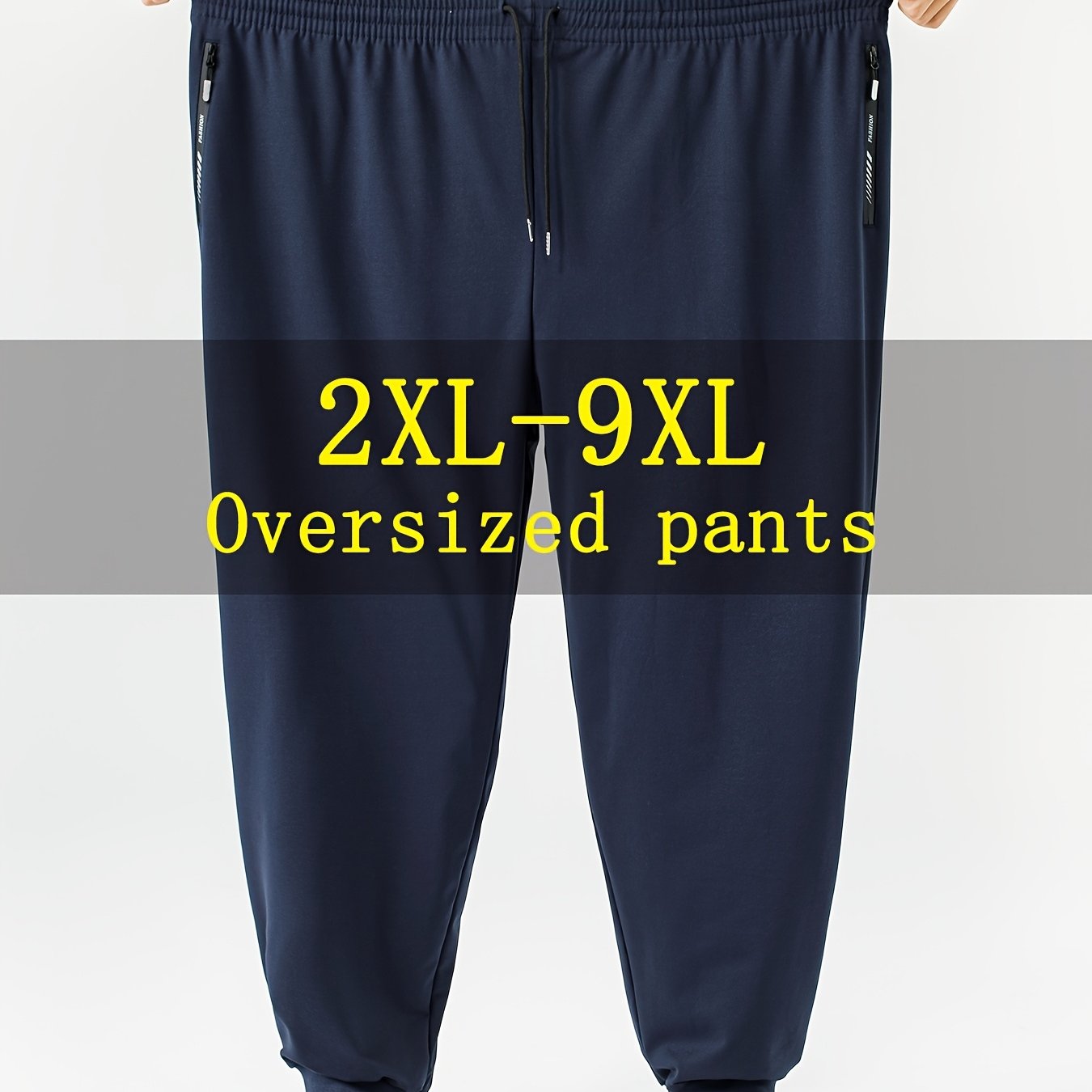 Pantalons Homme Grande Taille (2XL-9XL) – Stretch, Ceinture Élastique, Tout Saison, Casual & Formel