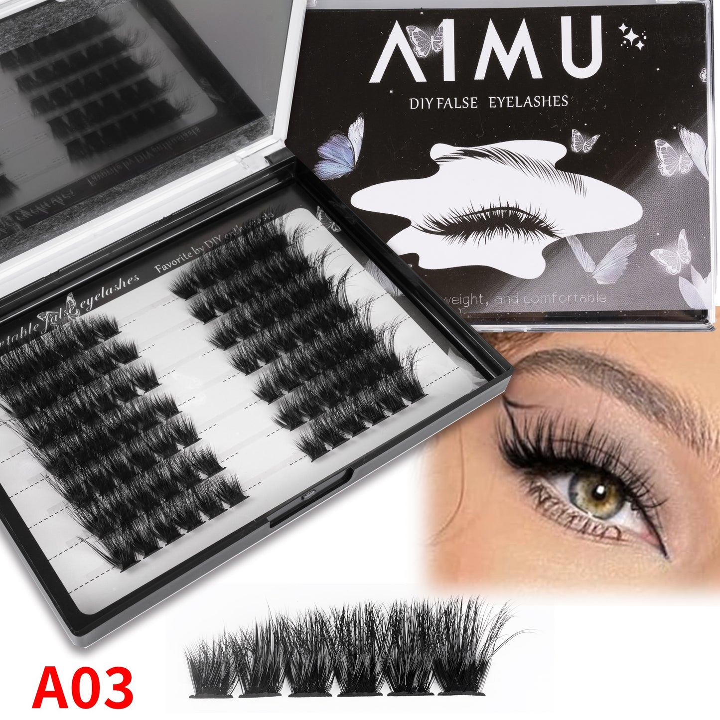 Nouvelles Faux Cils — Aspect Naturel, Faciles à Appliquer, Style Naturel pour Sublimer le Regard