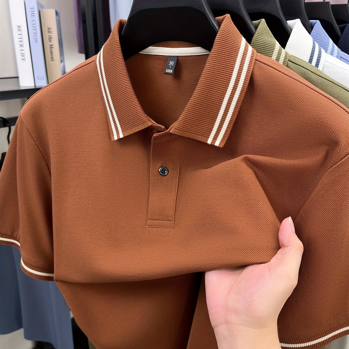 Men's Shirt - Lightweight Breathable Summer Business casual Button-Front Placket, Minimalist White Office & Everyday Shirt for Formal Leisure Wear - Model 1190, Versatile Clothing, Short Sleeves, Smooth Texture, Prof