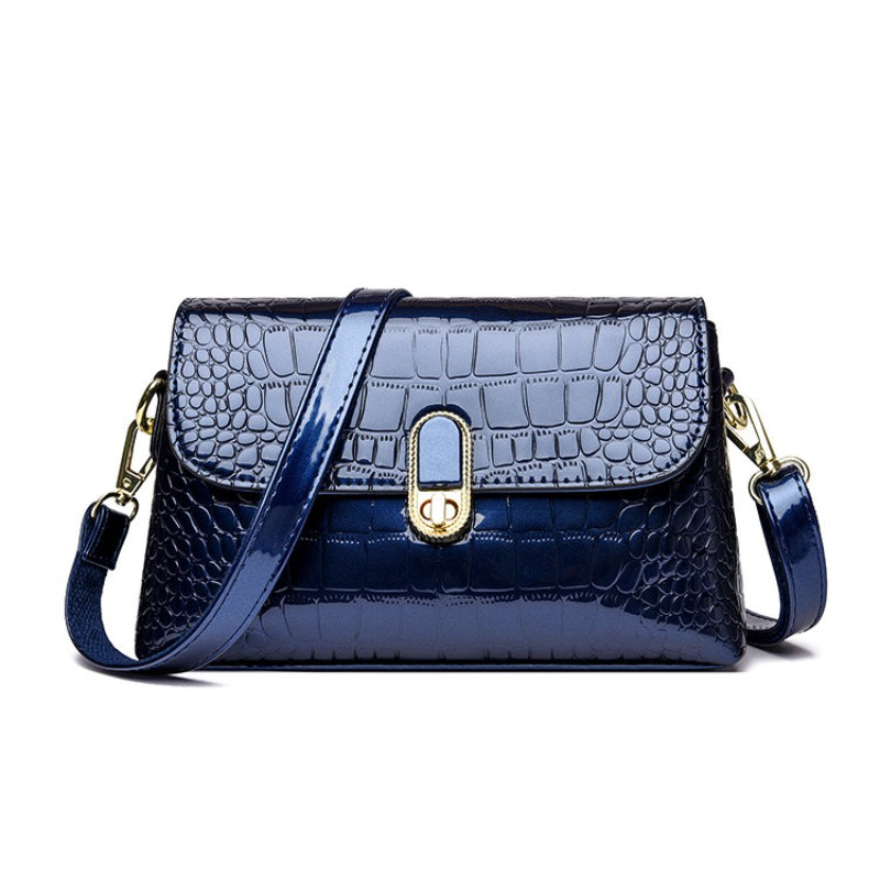 Sac à Bandoulière Femme – Cuir Imprimé Crocodile, Sangle Amovible, Design Élégant, Multi-Compartiments Zippés pour Téléphone et Cartes, Porte-Monnaie Compact, Idéal Bureau, Déplacements et Activités Extérieures