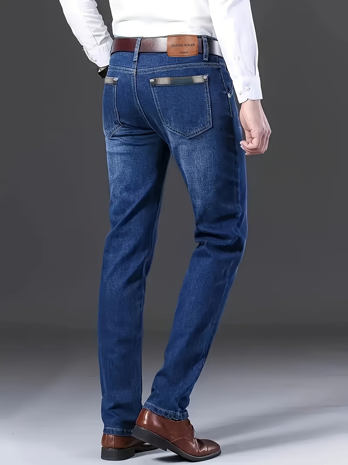 Jeans Homme Grande Taille – Stretch, Jambe Droite, Casual & Tout Saison