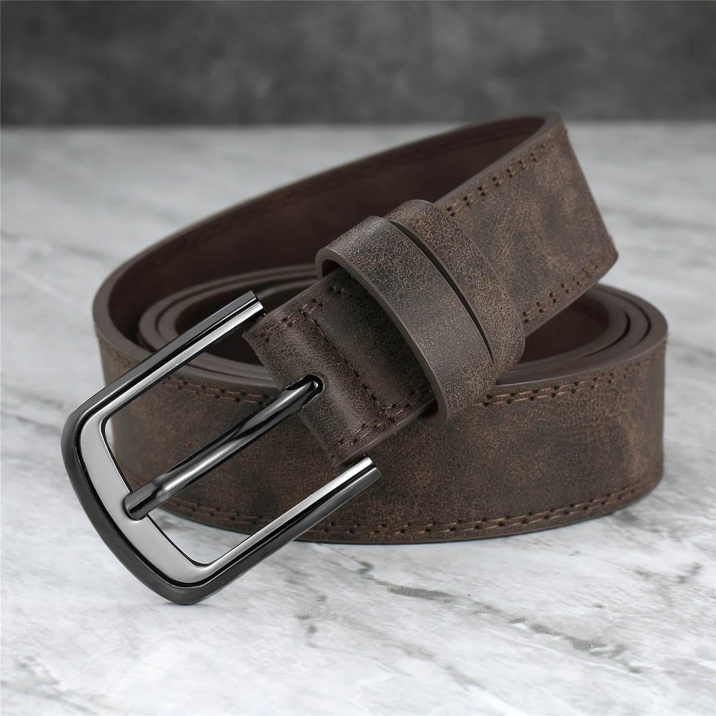 Ceinture Homme Large avec Boucle en Alliage – Pour Jeans et Pantalons, Style Simple et Tendance, Ceinture Sportive Décontractée pour Usage Quotidien
