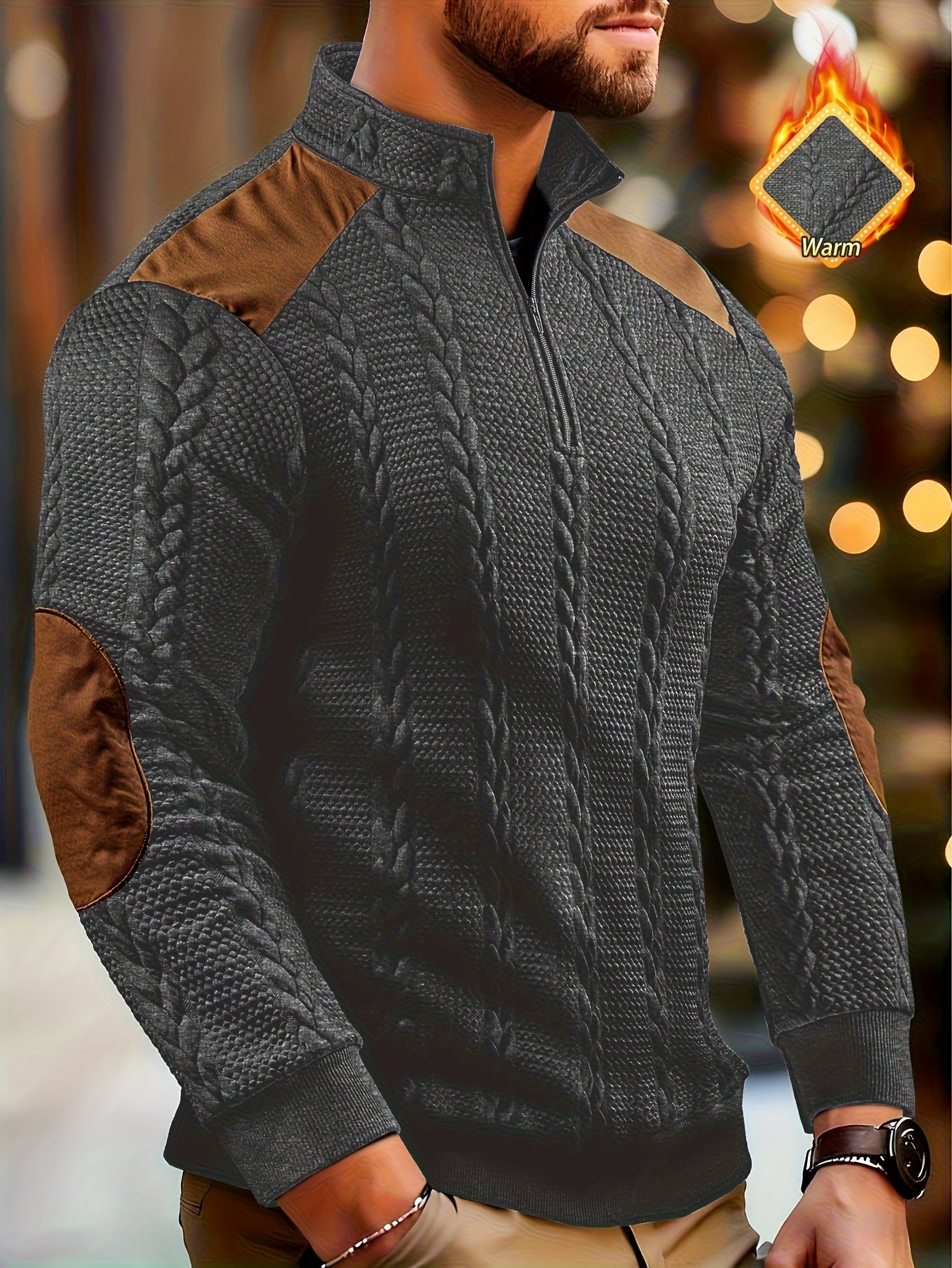 Henley Homme – Automne/Hiver, Maille Color Block