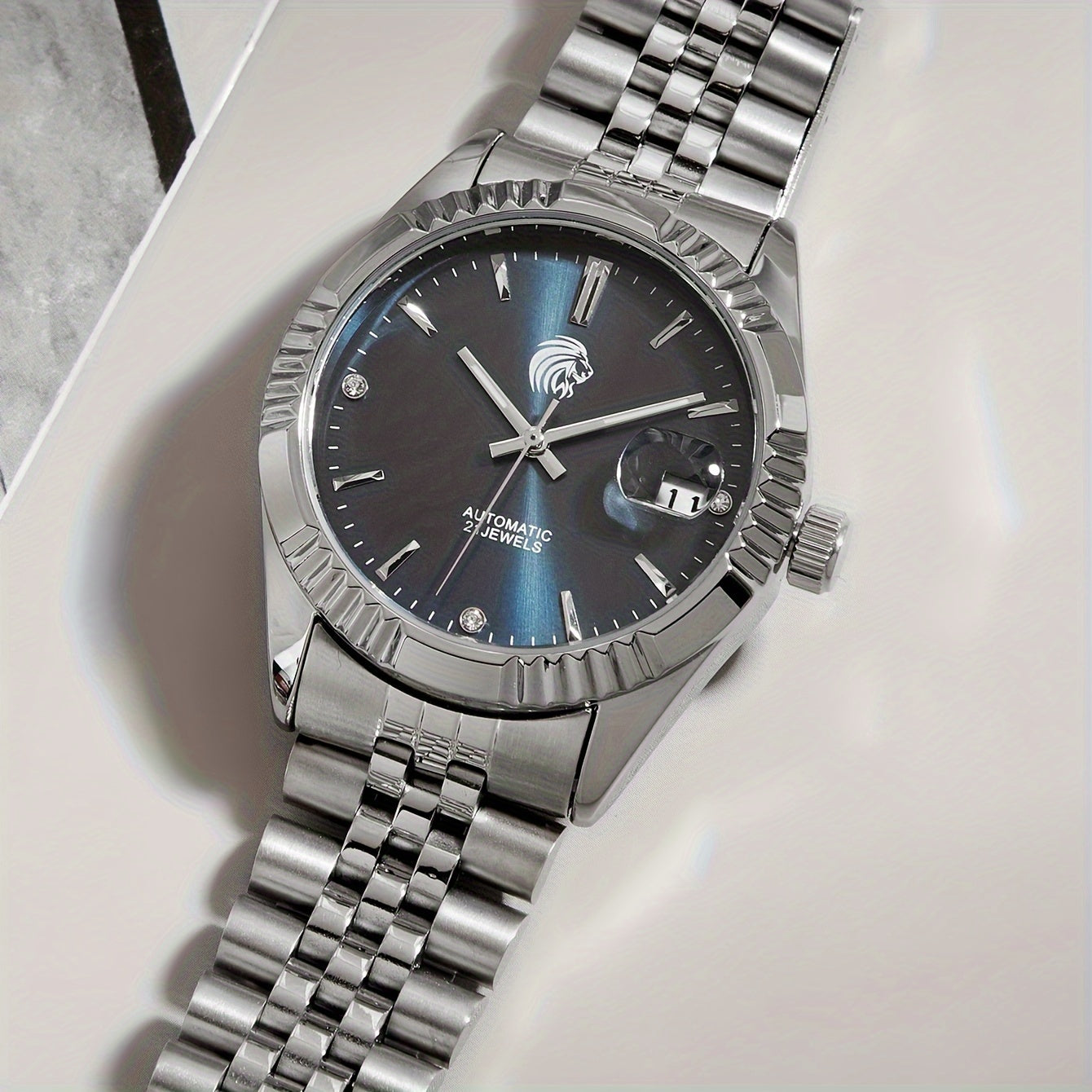 Montre Mécanique Automatique pour Homme – Style Fashion, Bracelet en Acier Inoxydable