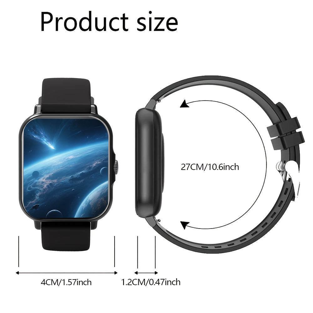 Montre Connectée 2025 Homme & Femme – Dernier Modèle avec Fonctions Multiples : Mode Sport, Alertes Messages, Notifications d’Appels, Réveil, Batterie Rechargeable USB