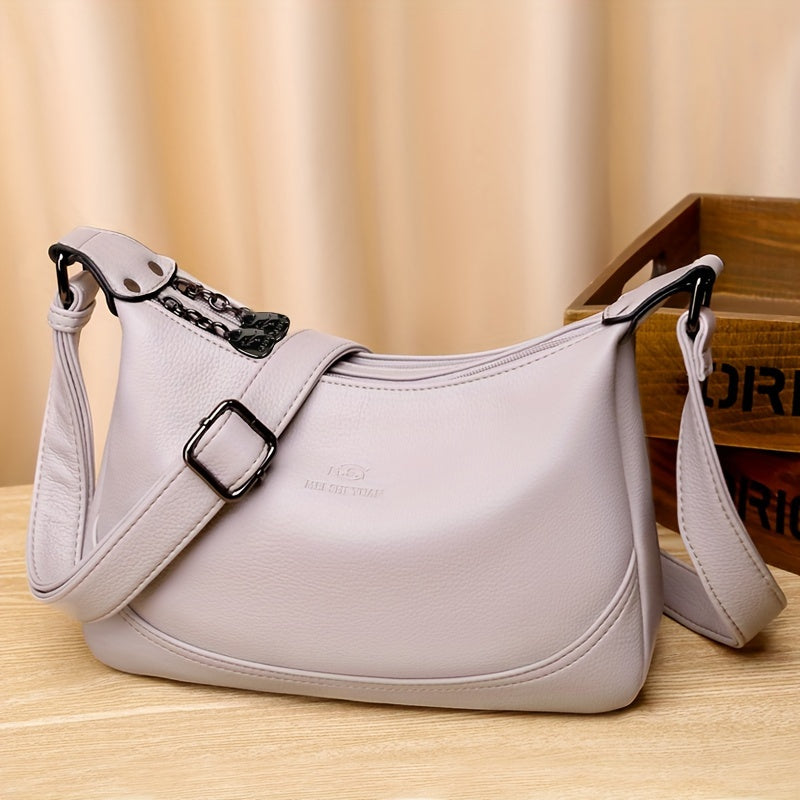 Sac bandoulière une épaule pour femmes – grande capacité, sac hobo tendance, sac quotidien polyvalent