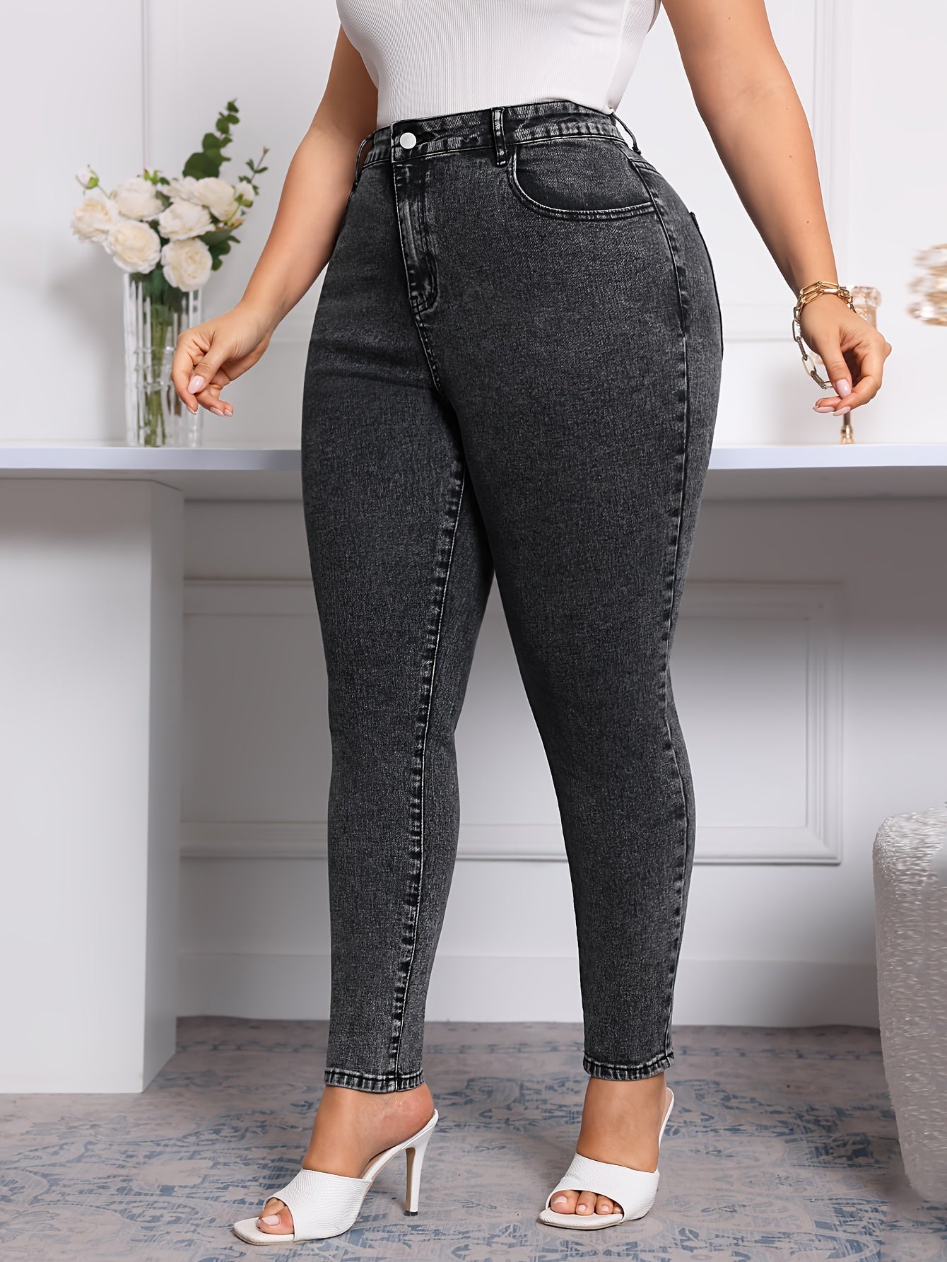 Jeans Femme Oversize Extensible