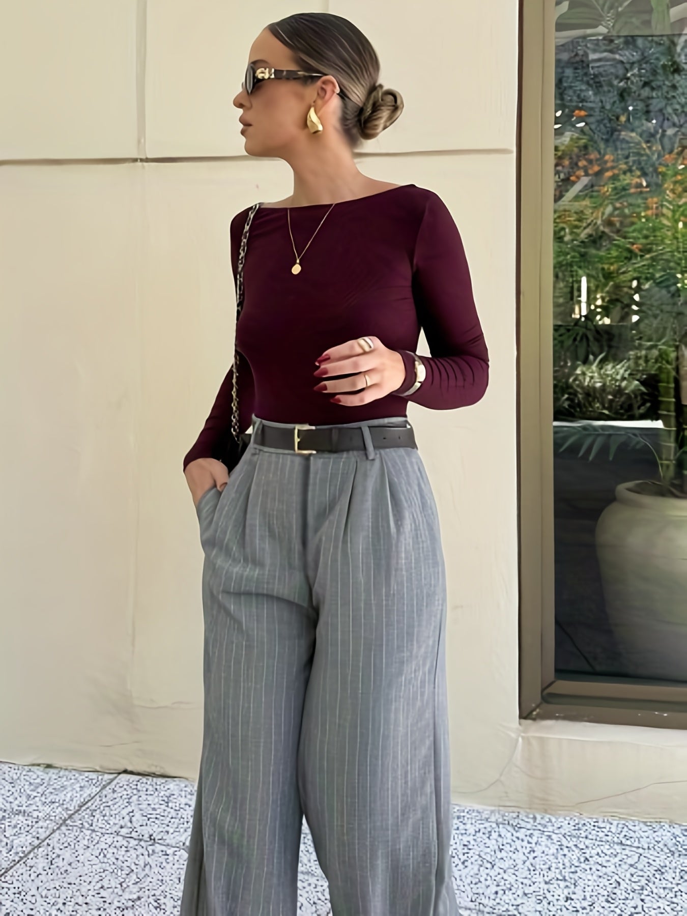 Pantalon Femme Rayé