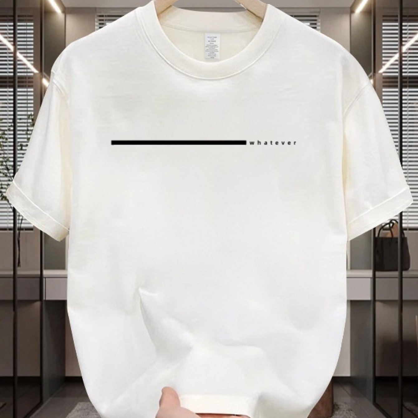 Men's 100% Cotton Oversized T-Shirt - Minimalist White Round Neck Short Sleeve Casual Casual Attire, All-Season Comfortable Breathable Layering Essential, Versatile Basic Tee for Men (Machine Washable, White) - Gym, Office &