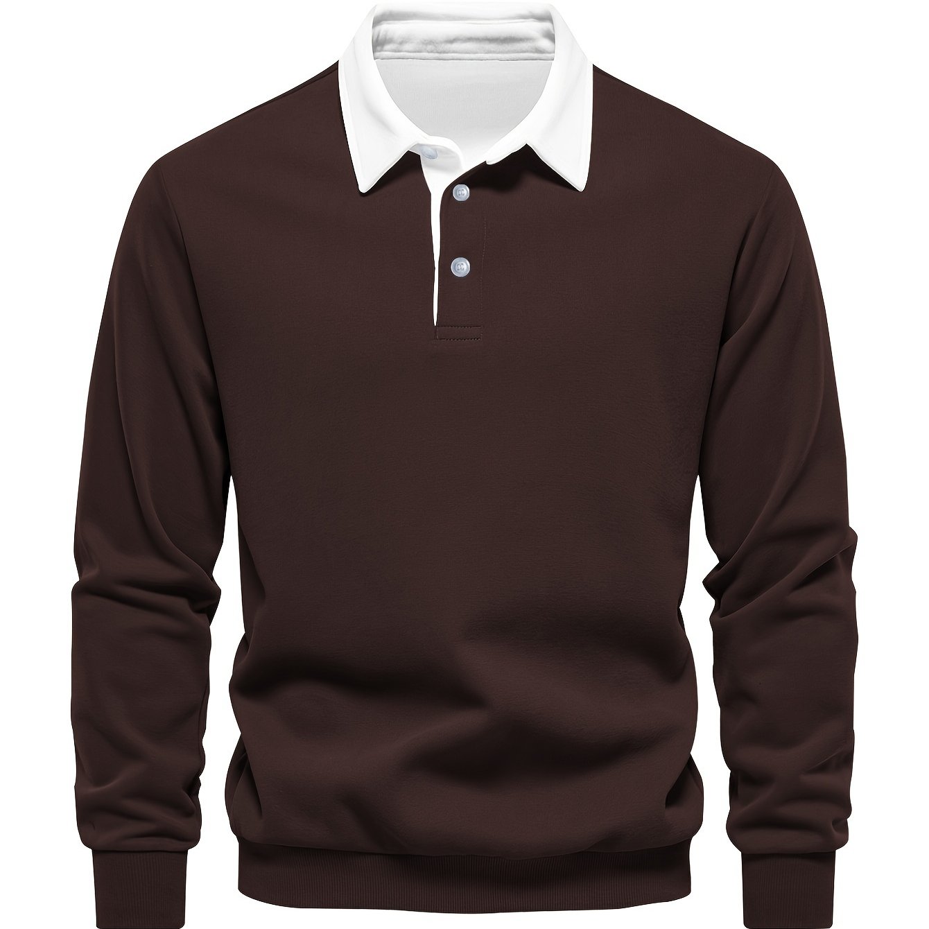 Men's Casual -Lined Long Sleeve Shirt, Comfortable Fabric for Autumn and Winter