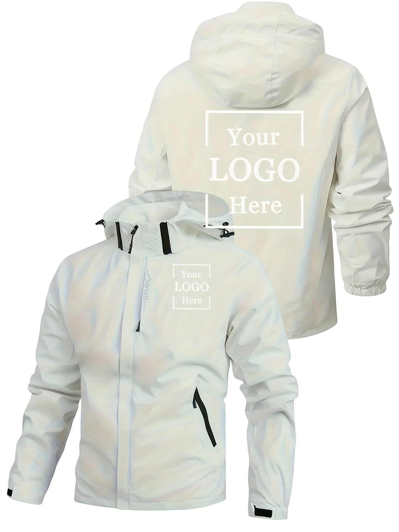 Veste à Capuche Homme – Personnalisable avec Logo