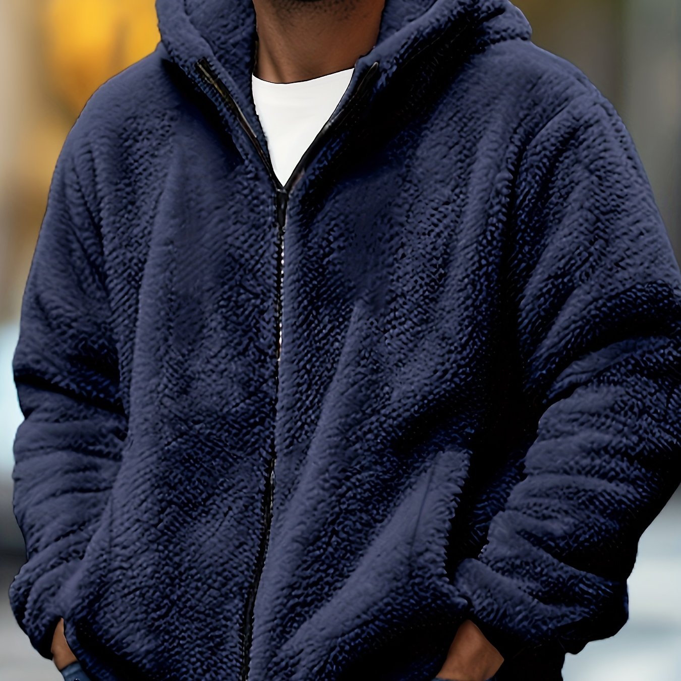 Veste à Capuche Homme Grande Taille – Gris Clair Hiver