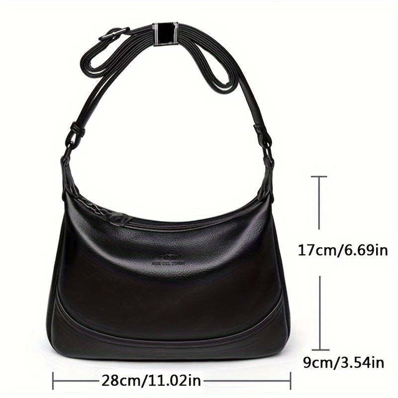 Sac bandoulière une épaule pour femmes – grande capacité, sac hobo tendance, sac quotidien polyvalent