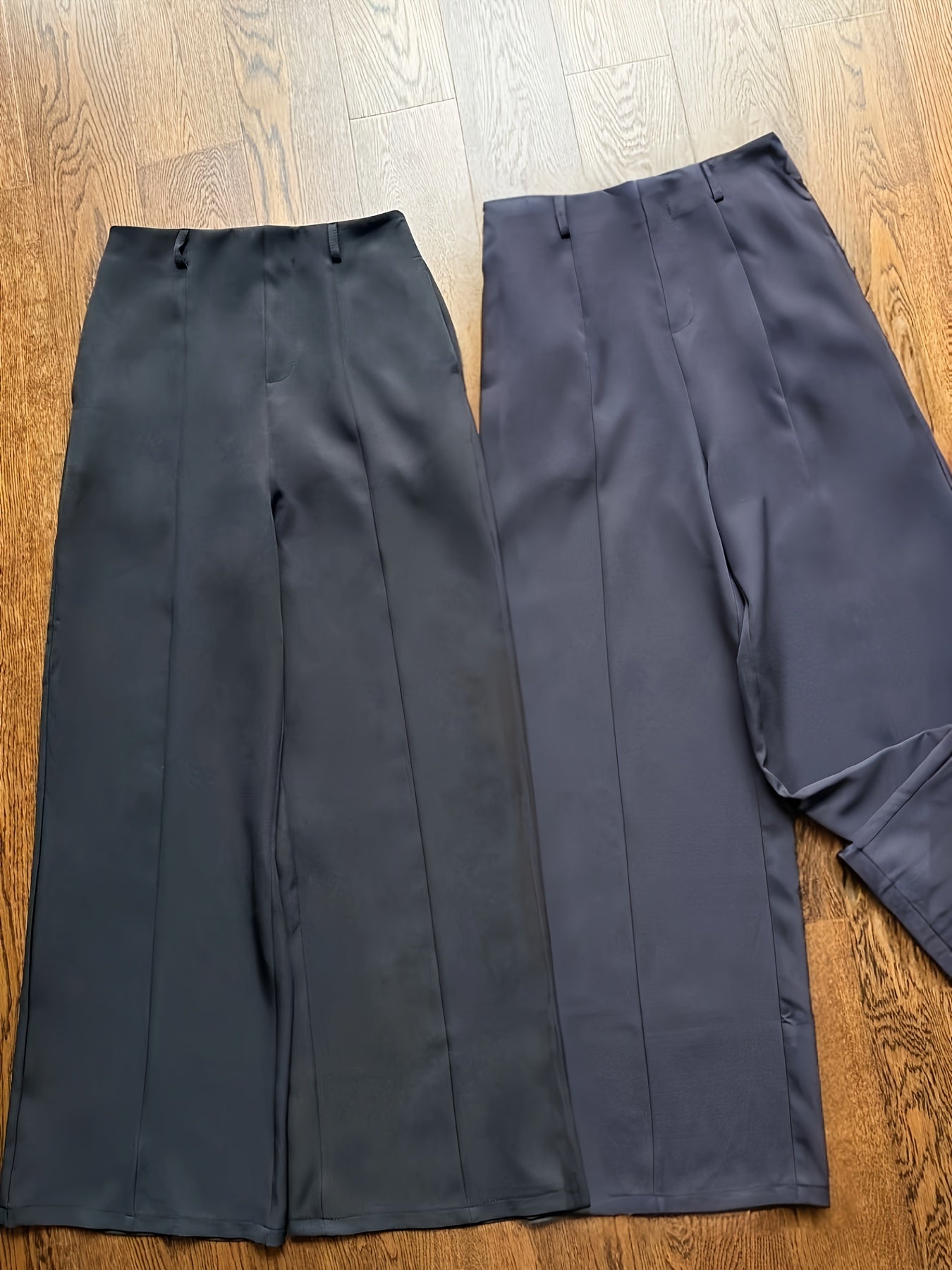 Ensemble Deux-Pièces Femme Élégant – Pantalon Jambe Large avec Ceinture