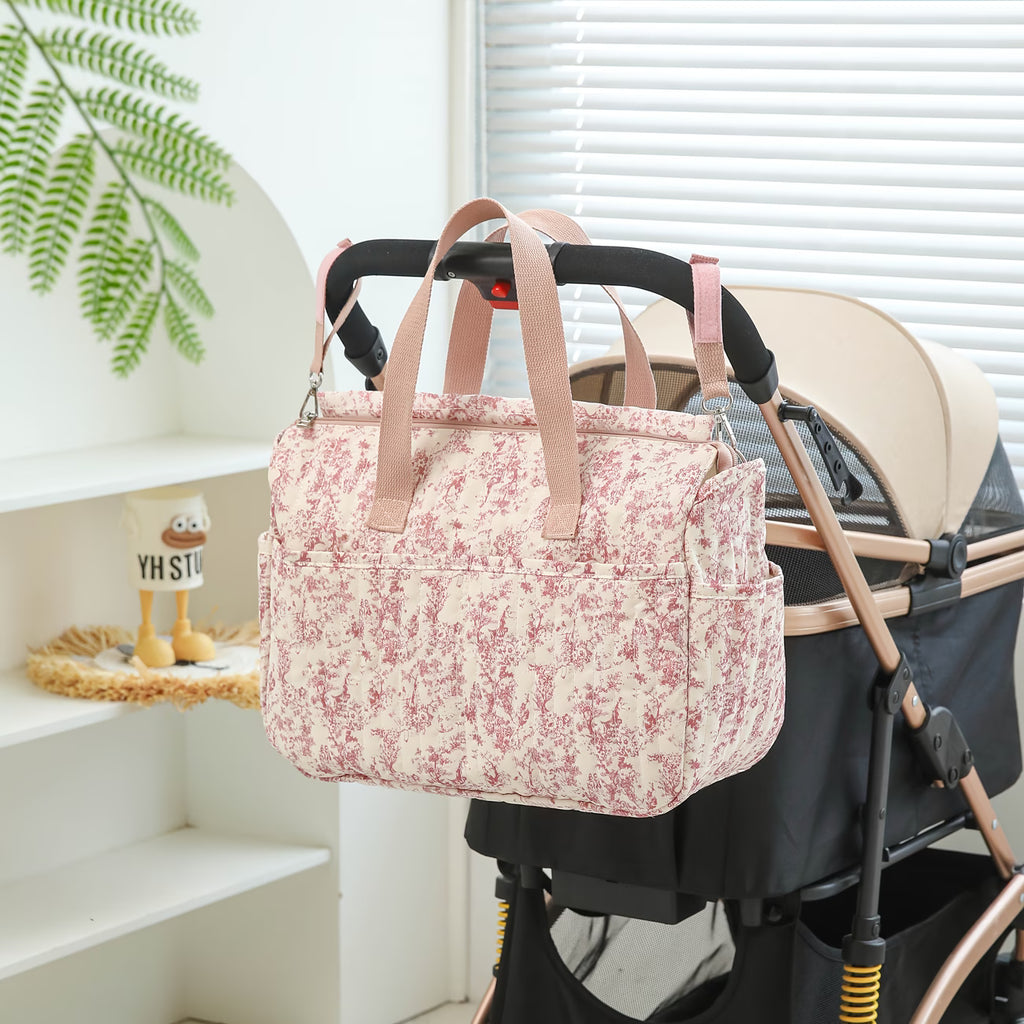 Large Capacity Diaper Bag Stroller Organizer for Moms – Multi-Function Baby Travel Bag with Ample Storage