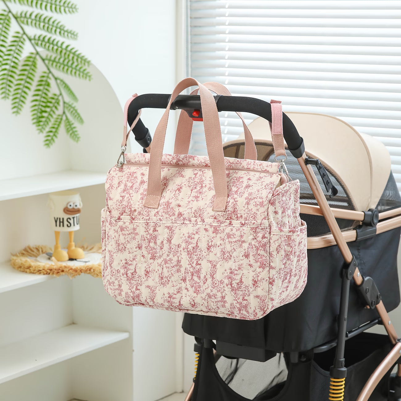Large Capacity Diaper Bag Stroller Organizer for Moms – Multi-Function Baby Travel Bag with Ample Storage