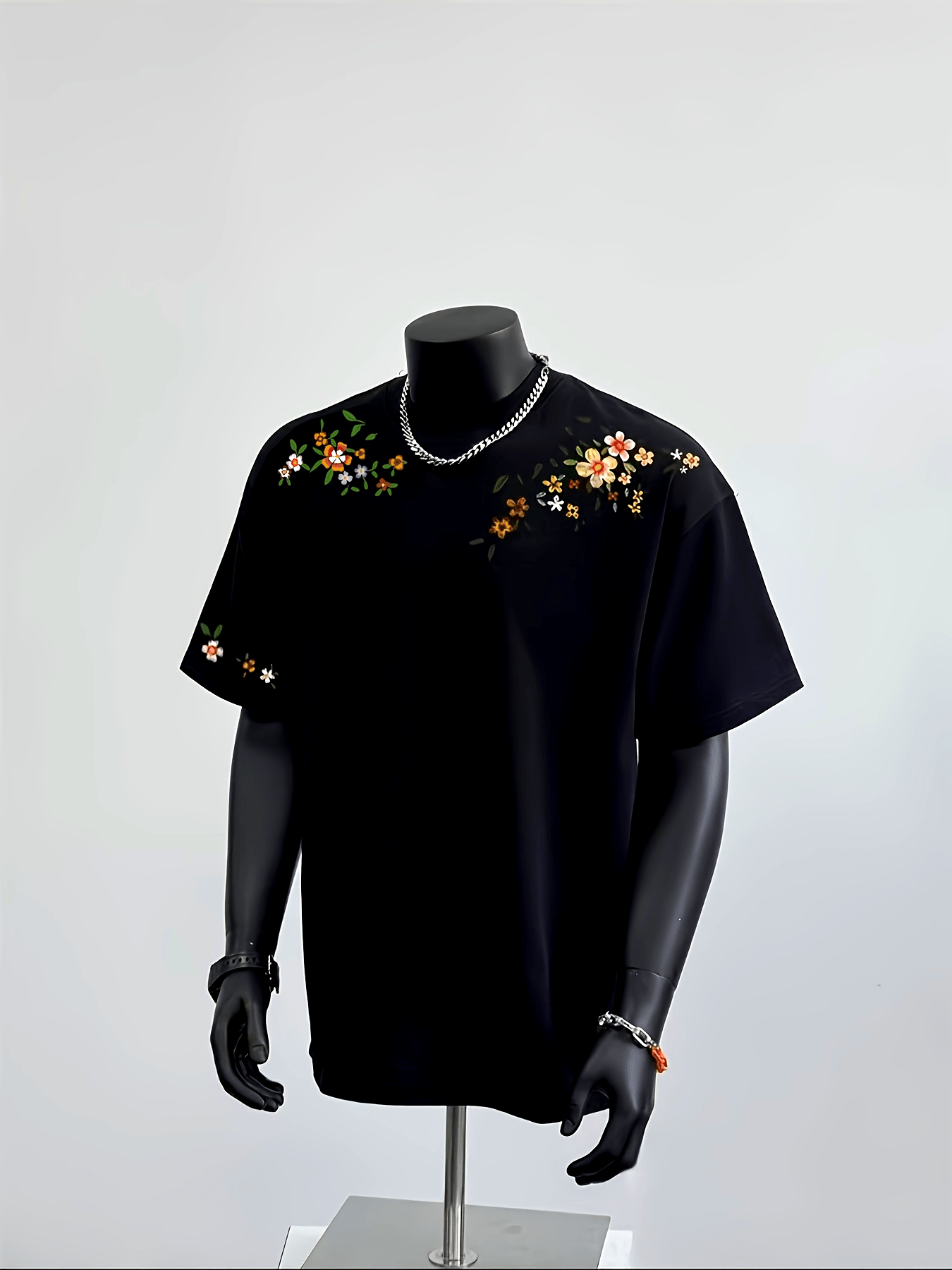 Men&Apos;S Floral Print T-Shirt - Casual Summer Short Sleeve Tee with Vibrant Floral Design, Round Neck, Lightweight & Breathable for Casual Attire, Everyday Tshirt | Floral Print Tee | Comfortable Fit, T Shirt