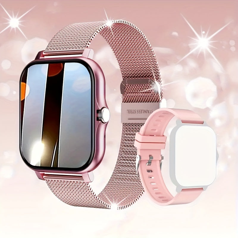 New Full-Touch HD Smartwatch for Men And Women, Featuring Wireless Dialing, Call Answering, Sports Tracking, Photography, And Music Control. This Stylish Smartwatch Is Compatible, Making It A Great Gift For Both Men And Women