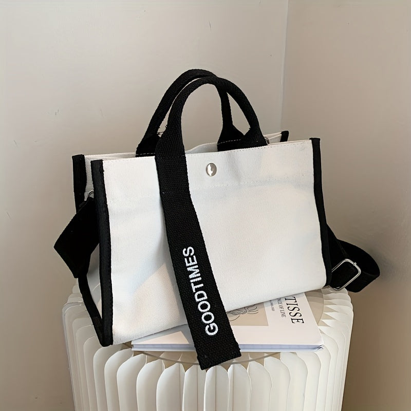 Sac Cartable Femme à Motif Zèbre – Nylon Tendance, Style Décontracté et Vintage, Sac Polyvalent