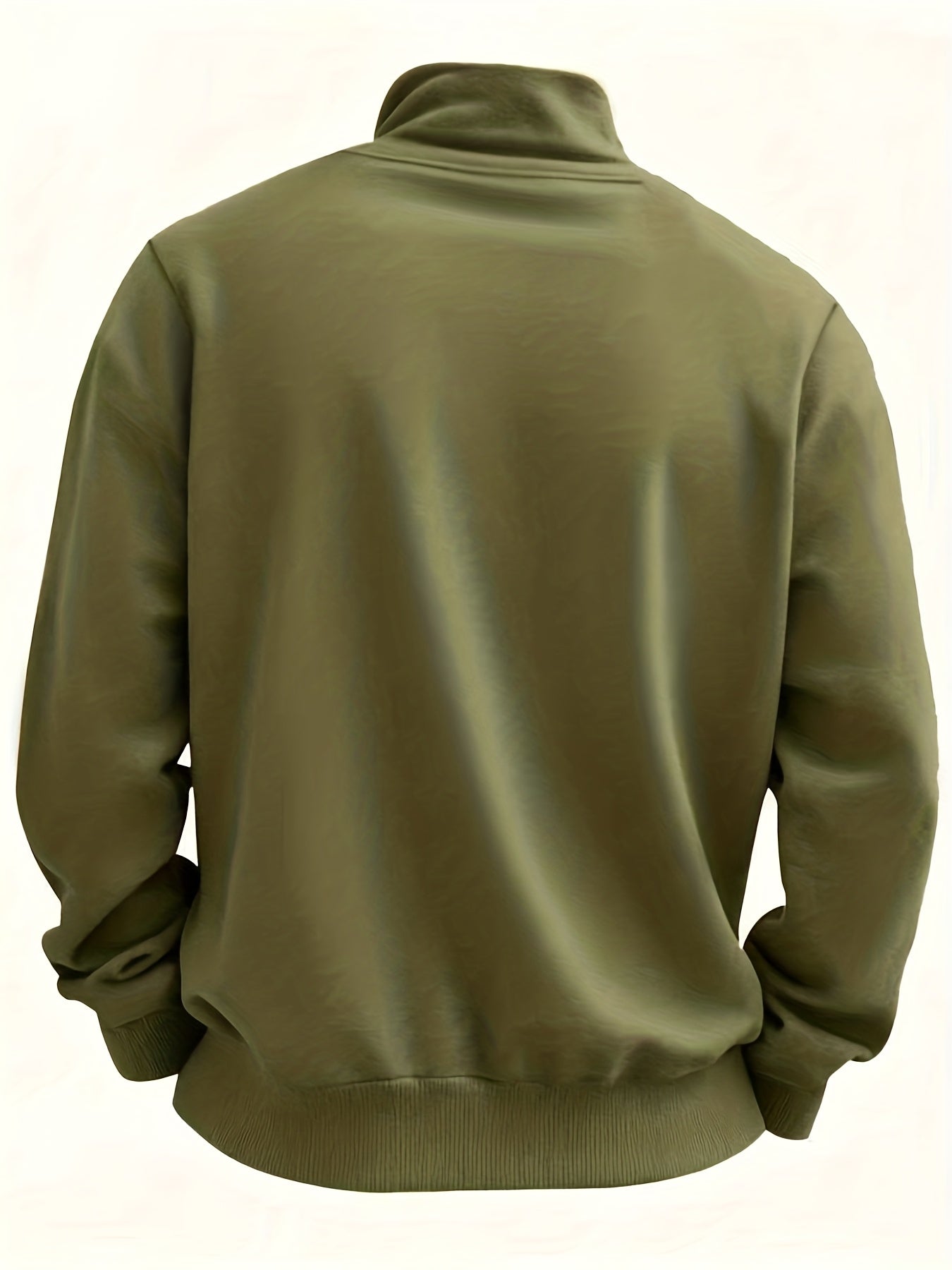 Men'S Thickened Long Sleeve Shirt - Half-Zip, Versatile Long Sleeve Turn- Collar Base Layer Top with Chest Pocket, Suitable for Autumn/Winter, Winter Clothing, Autumn Apparel, Classic Collar, Durable Fabric, Warm Material, Ba