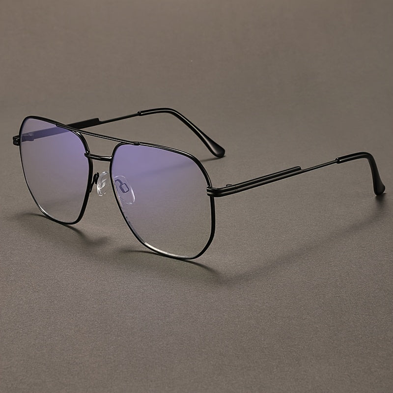 Computer Glasses for Men and Women, Unisex Design, Metal Frame Computer Glasses, Large-sized Glasses