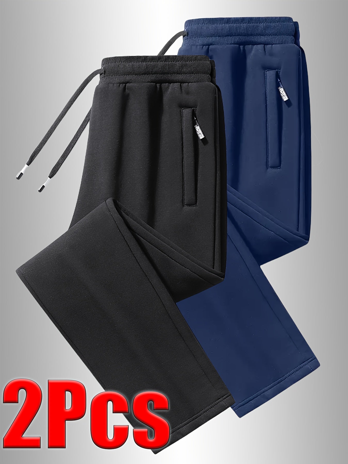 2pcs Pantalons Homme à Cordon – Automne/Hiver, Sport & Casual, Jogging Lâche