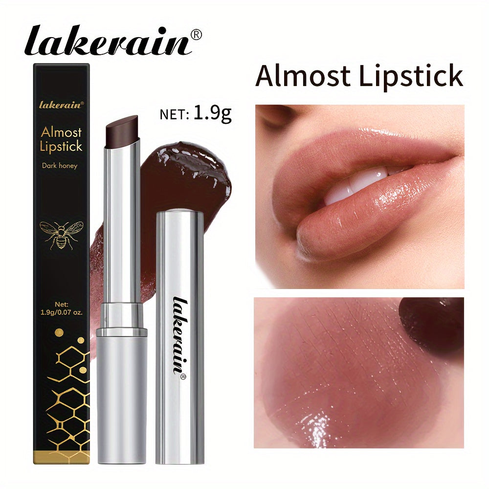 Lakerain'S Almost Lipstick, Black Honey Lip Balm, Chocolate Lip Care, Long-Lasting Shine with Vitamin C, Suitable for All Skin Types.