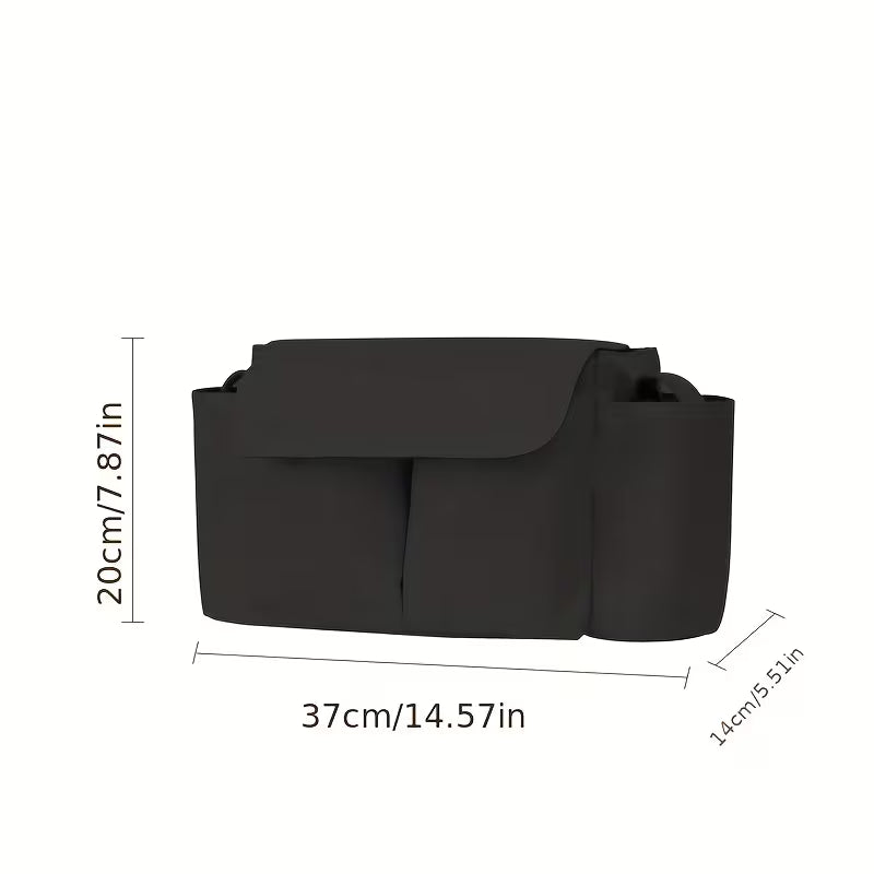 Premium Stroller Organizer Bag – Large Capacity Baby Storage Organizer with Easy-Attach Straps