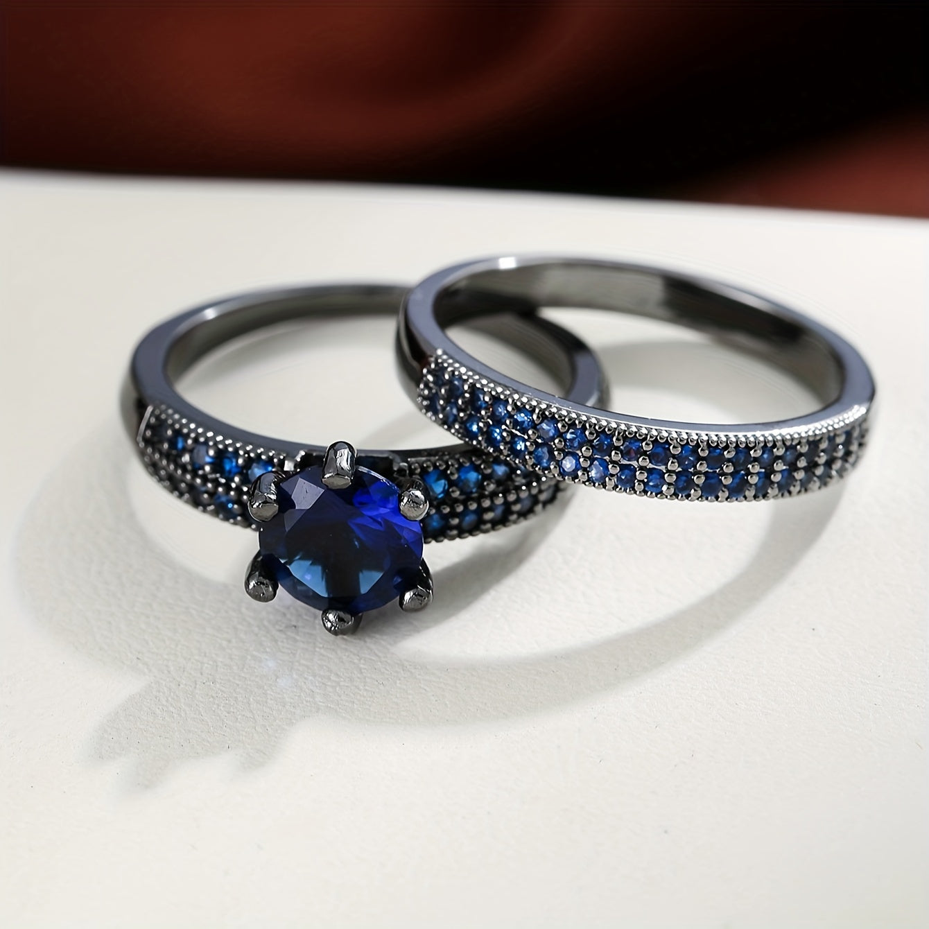 New Fashionable European And American Style Ring with Synthetic Zirconium Combination