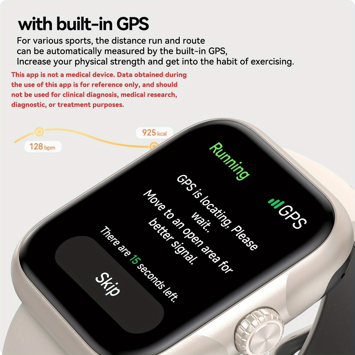 Montre Connectée GPS – Appels Sans Fil (Répondre/Raccrocher), Écran HD, Suivi d’Activité & Plus de 100 Modes Sport, Smartwatch Unisexe pour Hommes et Femmes
