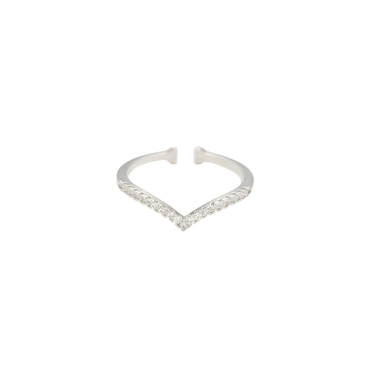Bague Élégante en Forme de V pour Femme – Style Naturel et Simple, Bague Ouverte Géométrique Faite à la Main, Accessoire Polyvalent pour le Quotidien et les Vacances, Tendance et Confortable, Excellent Cadeau pour Amies et Proches