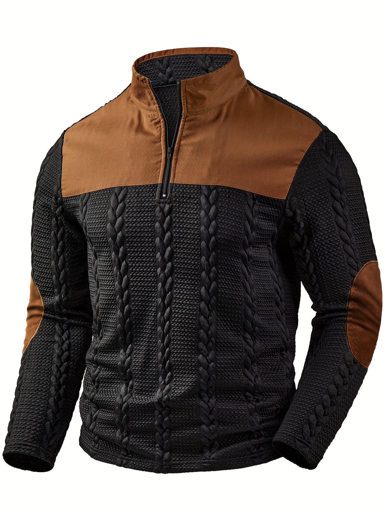 Henley Homme – Automne/Hiver, Manches Longues, Color Block et Zip