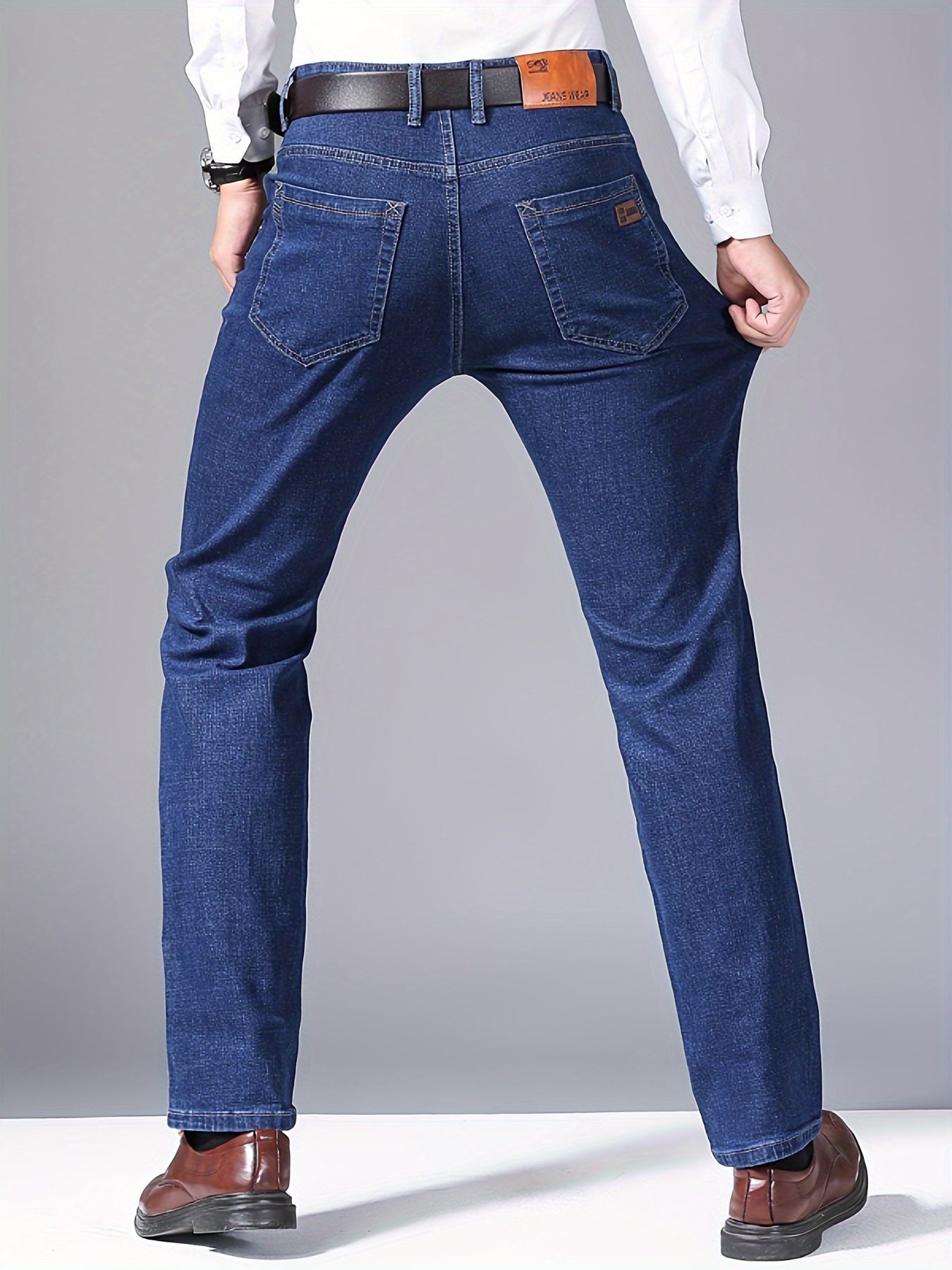 Jean Homme Grande Taille – Confortable et Stylé, Style Business, Toutes Saisons