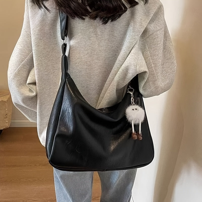 Sac et Bandoulière Femme Grande Capacité – Marron Café/Noir, Finitions Dorées, Spacieux pour Travail, Voyage et Quotidien, Durable et Facile à Nettoyer, Sac Élégant pour Bureau et Déplacements